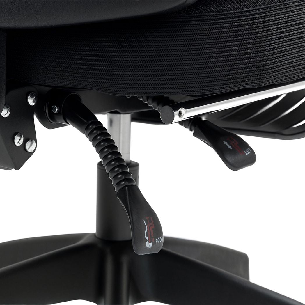 HOMCOM Mesh Ergonomic Office Chair with Lumbar Support, Headrest