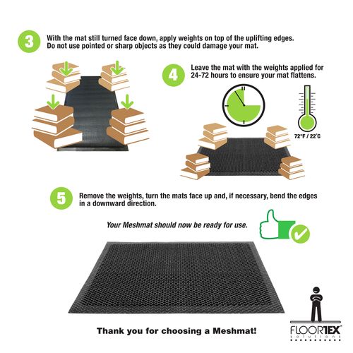 Pallet: Doortex Meshmat Entrance Mat, Metallic Blue / Orange