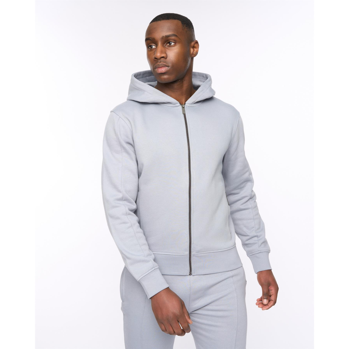 Chemtars Zip Thru Hoodie Steel Blue