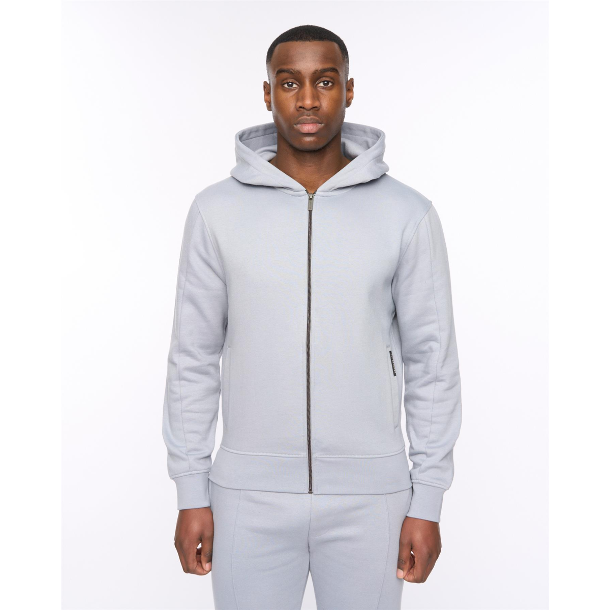 Chemtars Zip Thru Hoodie Steel Blue
