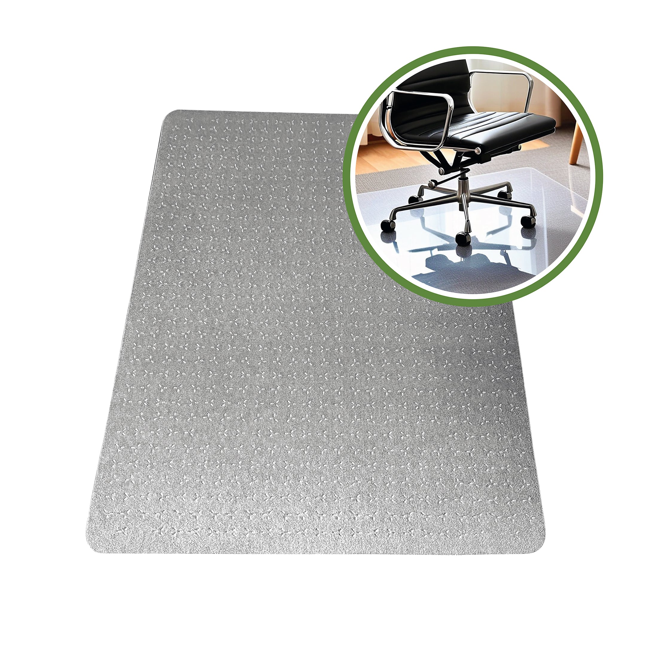 Cleartex TrYlok PVC Chair Mat for Low Pile Carpets up to 6mm