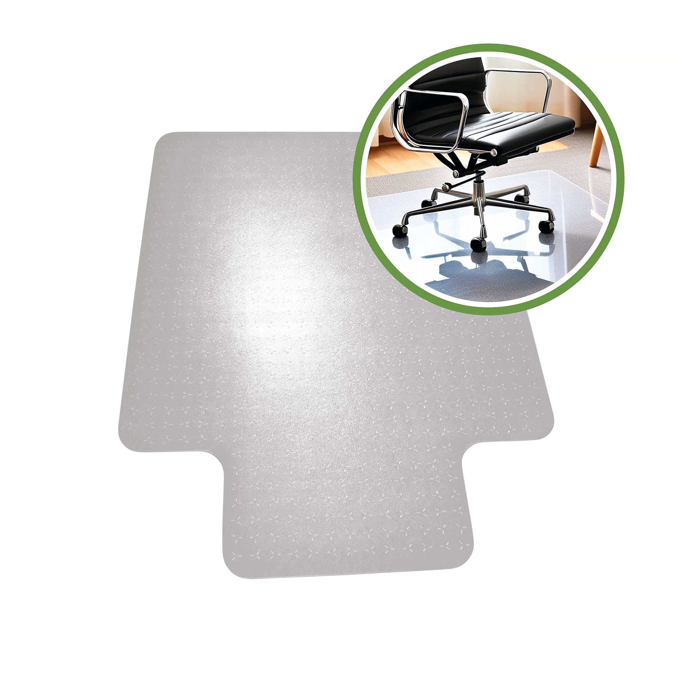 Cleartex TrYlok PVC Chair Mat for Low Pile Carpets up to 6mm