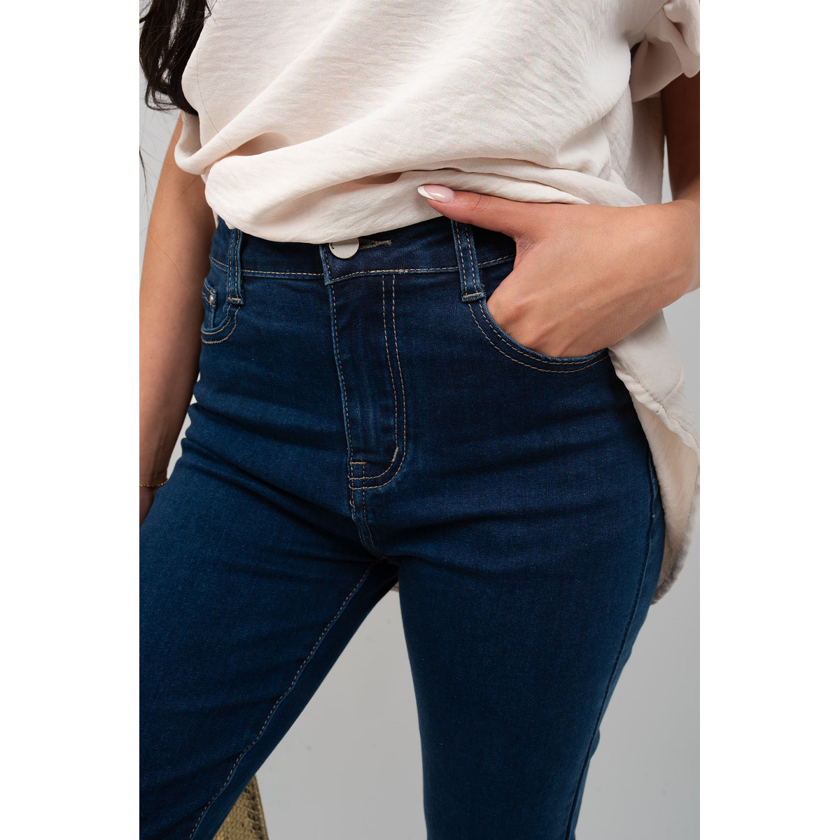 Straight Leg High Waist Jeans