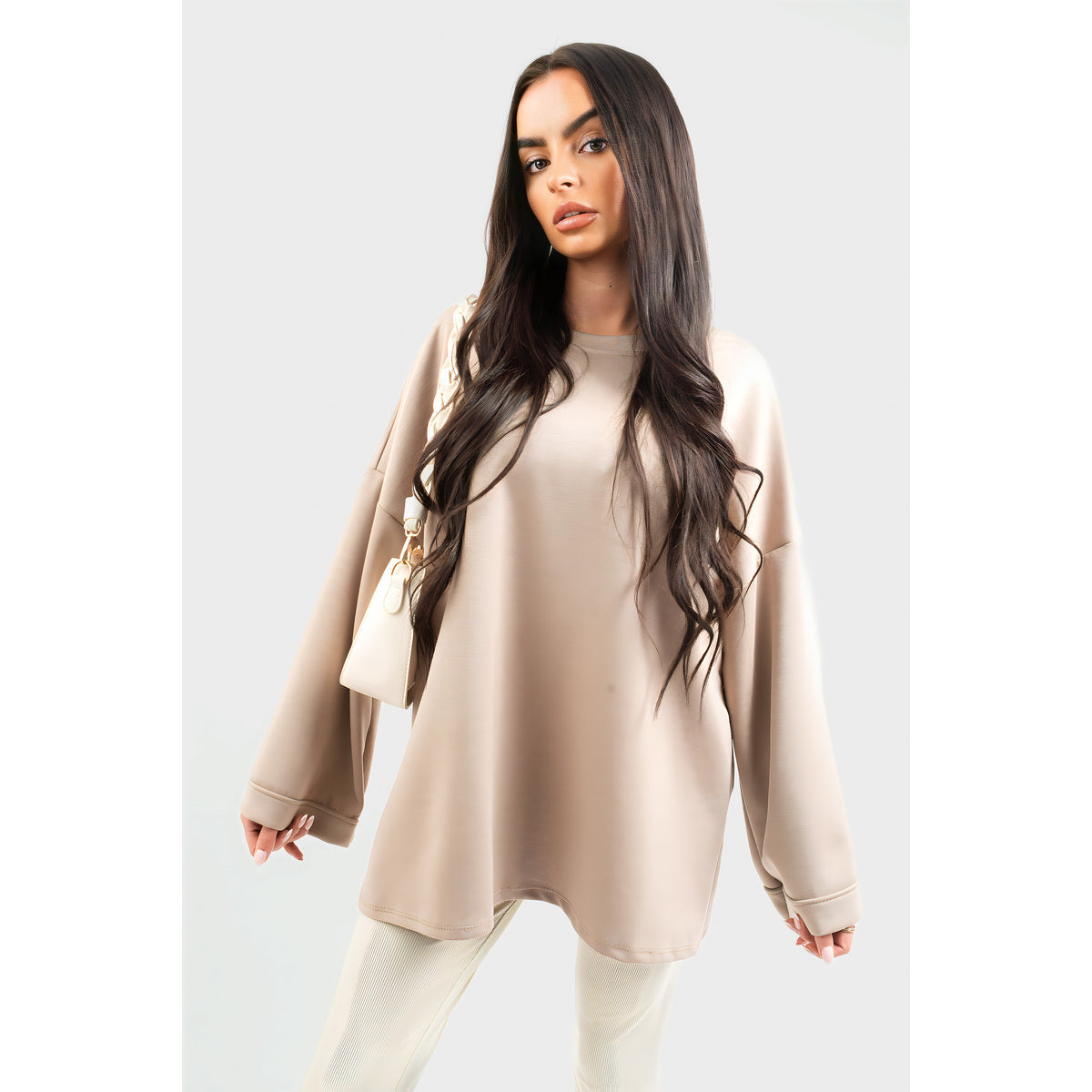 Oversized Long Sleeve Sweatshirt Top