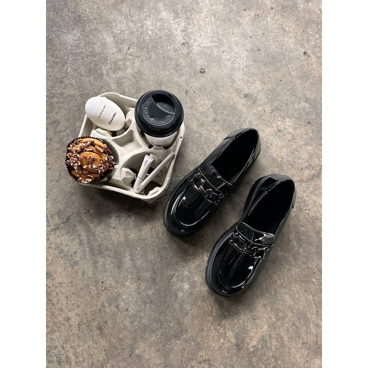 Chain Detail Casual Slip On Shoes