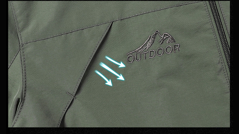 Men’s Waterproof Windbreaker Jacket with Hood – Outdoor & Casual Smart