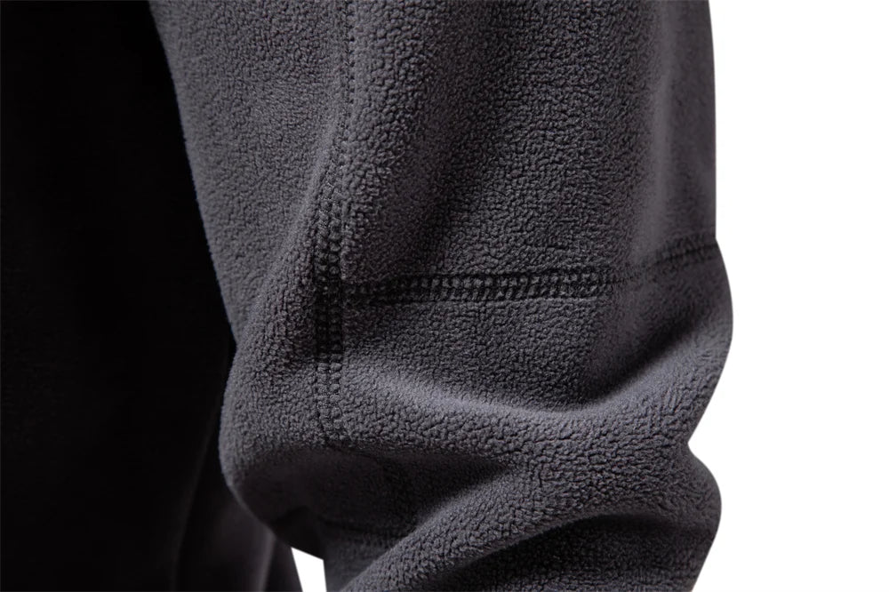 Men’s Thick Fleece Half-Zip Pullover – Warm Winter Sweatshirt - 7 Colours