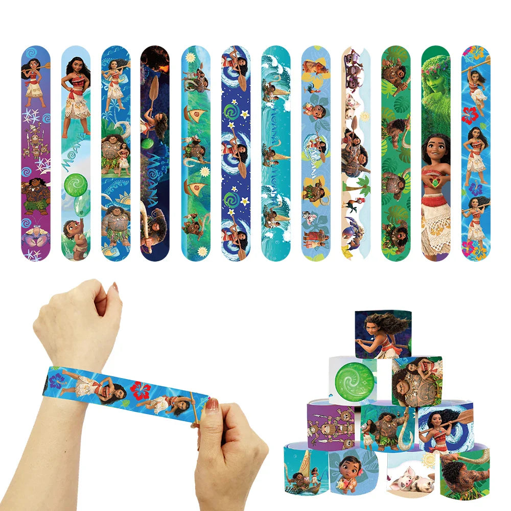 Moana Birthday Party Gift Supplies Party Favor Slap Bracelets Stickers Paper Bags Gifts Bag Goody Bag Pinata Fillers Baby Shower