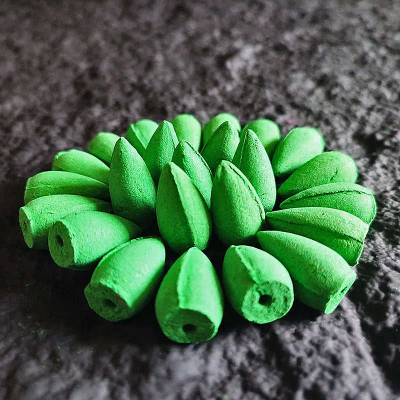 Y 10/20/50Pcs Natural Indian Cone Insence Rose Waterfall Reflux Tower Incense for Backflow Burner Home Tea Room Hotel Fragrance