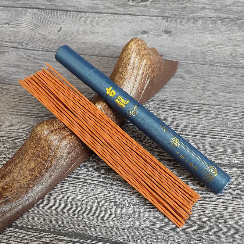 Y 40Pcs Natural Sandalwood Incense Sticks Home Incense Stick Aroma Blessing Ceremony Pray Buddha Incense Lavender Green Tea Rose