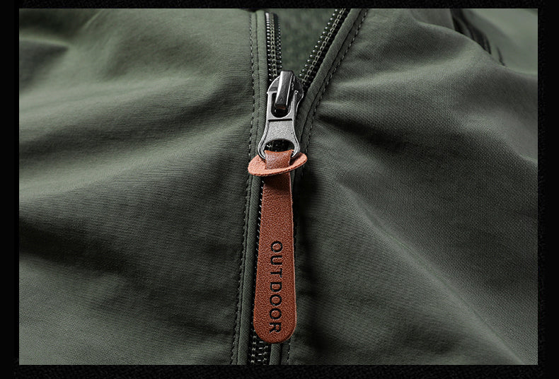 Men’s Waterproof Windbreaker Jacket with Hood – Outdoor & Casual Smart