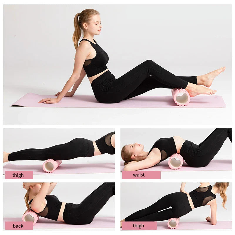 Yoga Column Gym Pilates Foam Roller, Foam roller - deep tissue massage, back pain relief muscle relaxation roller