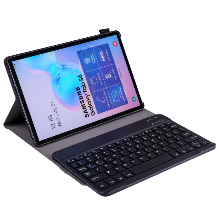 A860 For Samsung Galaxy Tab S6 10.5 inch T860 / T865 Detachable Bluetooth Keyboard Tablet Case with Pen Holder Elastic Strap, Black, Gold, Rose Gold