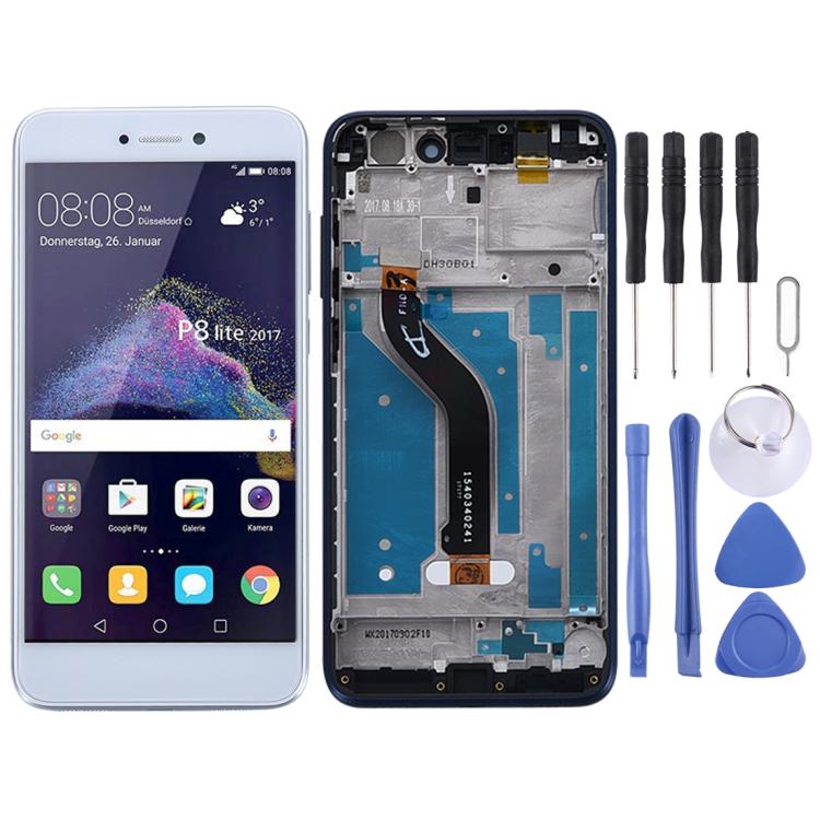 LCD Screen and Digitizer Full Assembly with Frame for Huawei P8 Lite (2017), For Huawei P8 Lite (2017), Huawei P8 Lite (2017)