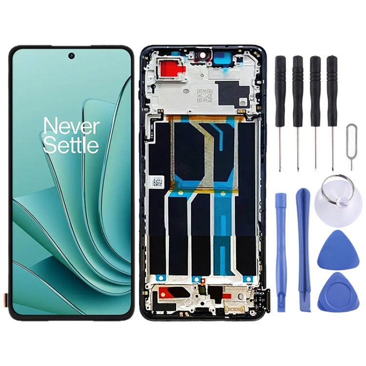 For OnePlus Ace 2V PHP110 Original LCD Screen Digitizer Full Assembly with Frame, For OnePlus Ace 2V