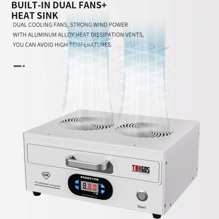 TBK 605 100W Mini UV Curing Lamp Box 48 LEDs Curved Surface Screen UV Curing Box, EU Plug, US Plug, AU Plug, UK Plug, EU Plug