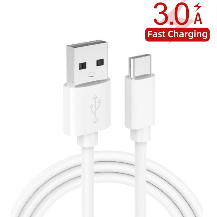 QC-04 QC3.0 + 3 x USB2.0 Multi-ports Charger with 3A USB to Type-C Data Cable, US Plug(Black)