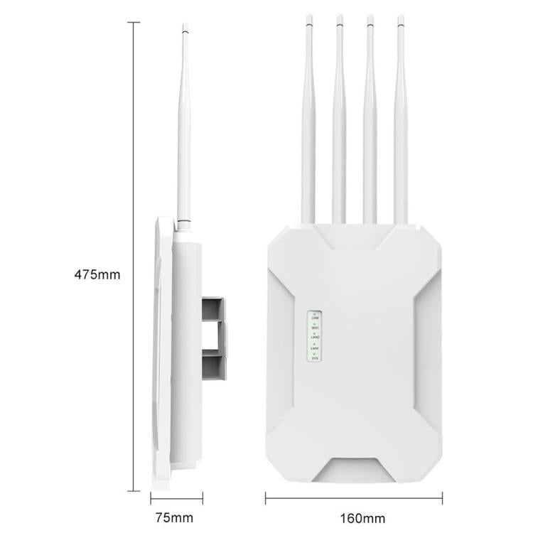 HW1800S WiFi 6 Outdoor Wireless Access Point 1800Mbps Waterproof Dual Band Gigabit Router, US Plug, EU Plug, UK Plug, AU Plug