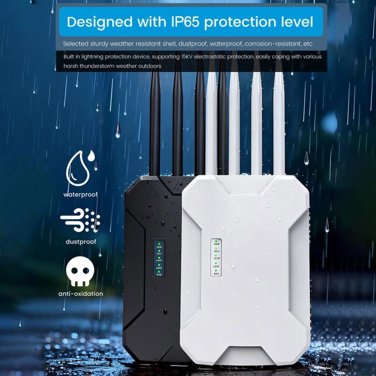 HW1800S WiFi 6 Outdoor Wireless Access Point 1800Mbps Waterproof Dual Band Gigabit Router, US Plug, EU Plug, UK Plug, AU Plug