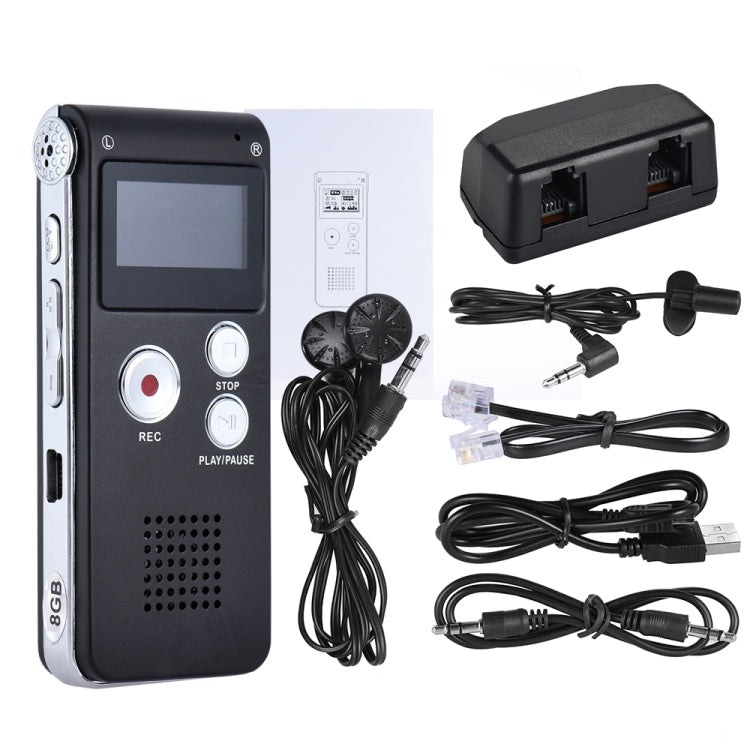 SK-012 8GB Voice Recorder USB Professional Dictaphone Digital Audio With WAV MP3 Player VAR Function Record, SK-012 8GB