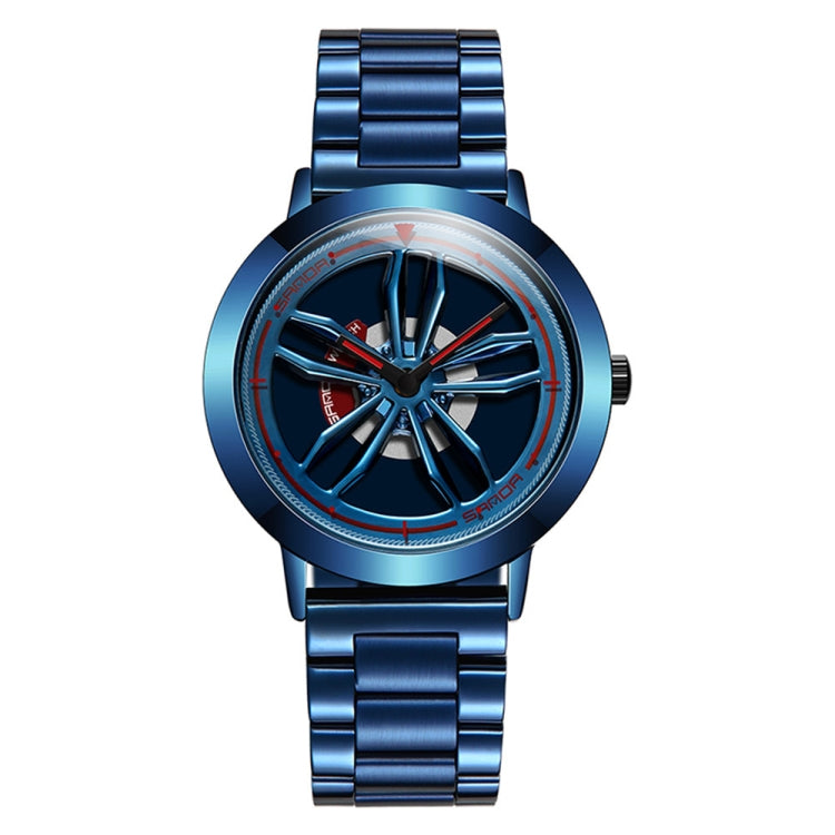 SANDA1009 Watch Man Student Casual Waterproof Steel Band Watch Man