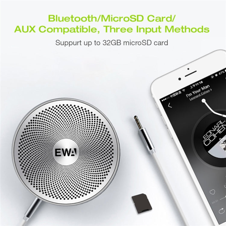 EWA A3 Mini Speakers 8W 3D Stereo Music Surround Wireless Bluetooth Speakers Portable Sonud Bass Support TF Cards USB