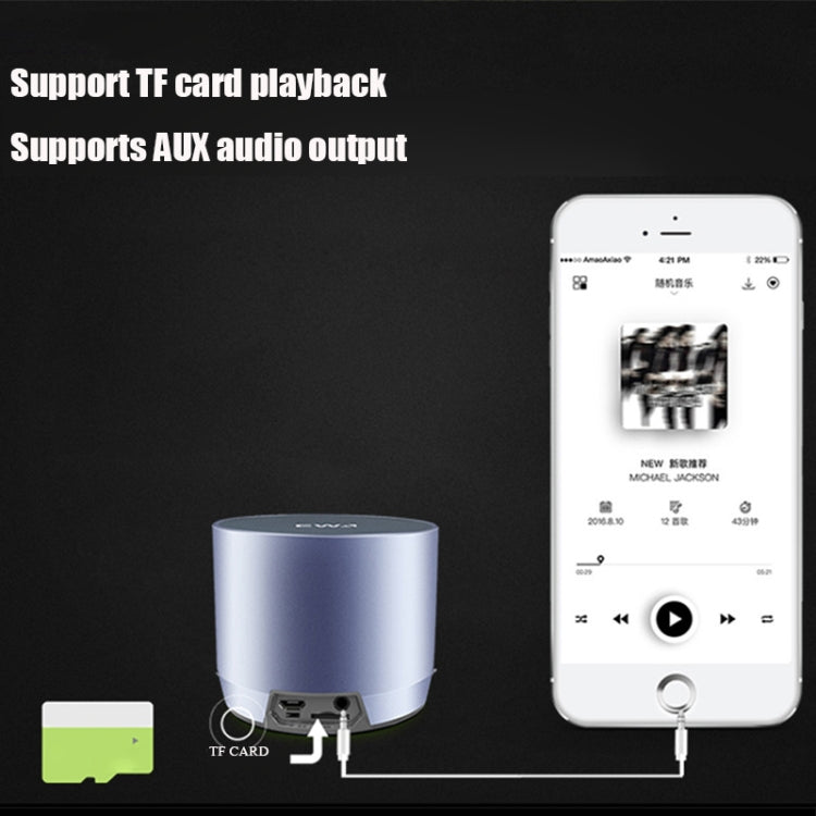 EWA A3 Mini Speakers 8W 3D Stereo Music Surround Wireless Bluetooth Speakers Portable Sonud Bass Support TF Cards USB