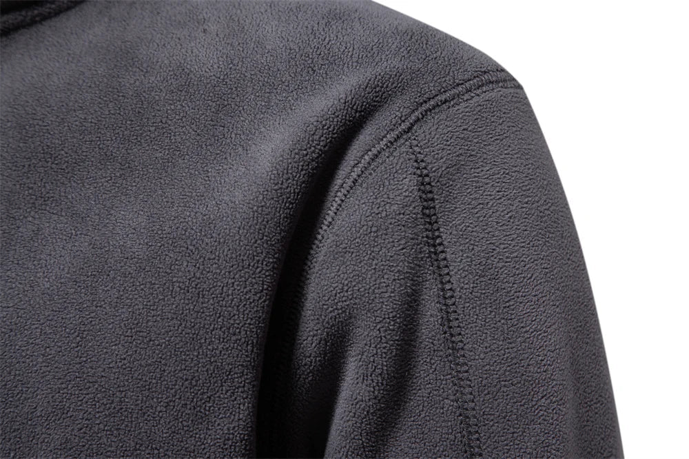 Men’s Thick Fleece Half-Zip Pullover – Warm Winter Sweatshirt - 7 Colours