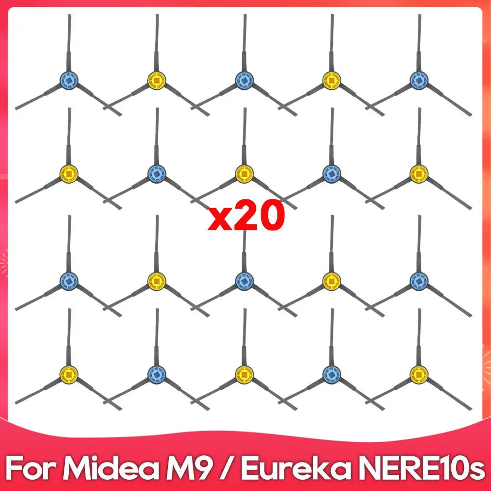 Compatible For ( Midea M9 / Eureka E20 Plus / NERE10s E10S / Obode A8 ) Spare Parts Accessories Main Side Brush Filter Mop Cloth