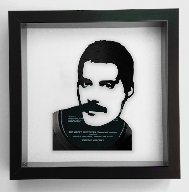 Freddie Mercury 'Radio Ga Ga' Queen Vinyl Record Art 1984