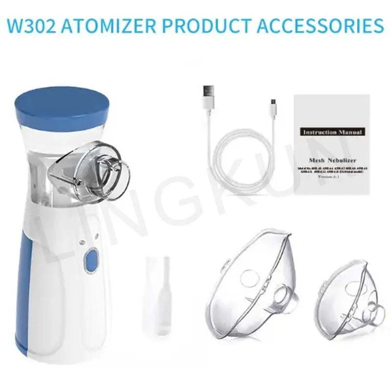 Medical Silent Mesh Nebulizer Handheld Asthma Inhaler Atomizer Children Health Care Mini Portable Nebulizer Humidifier