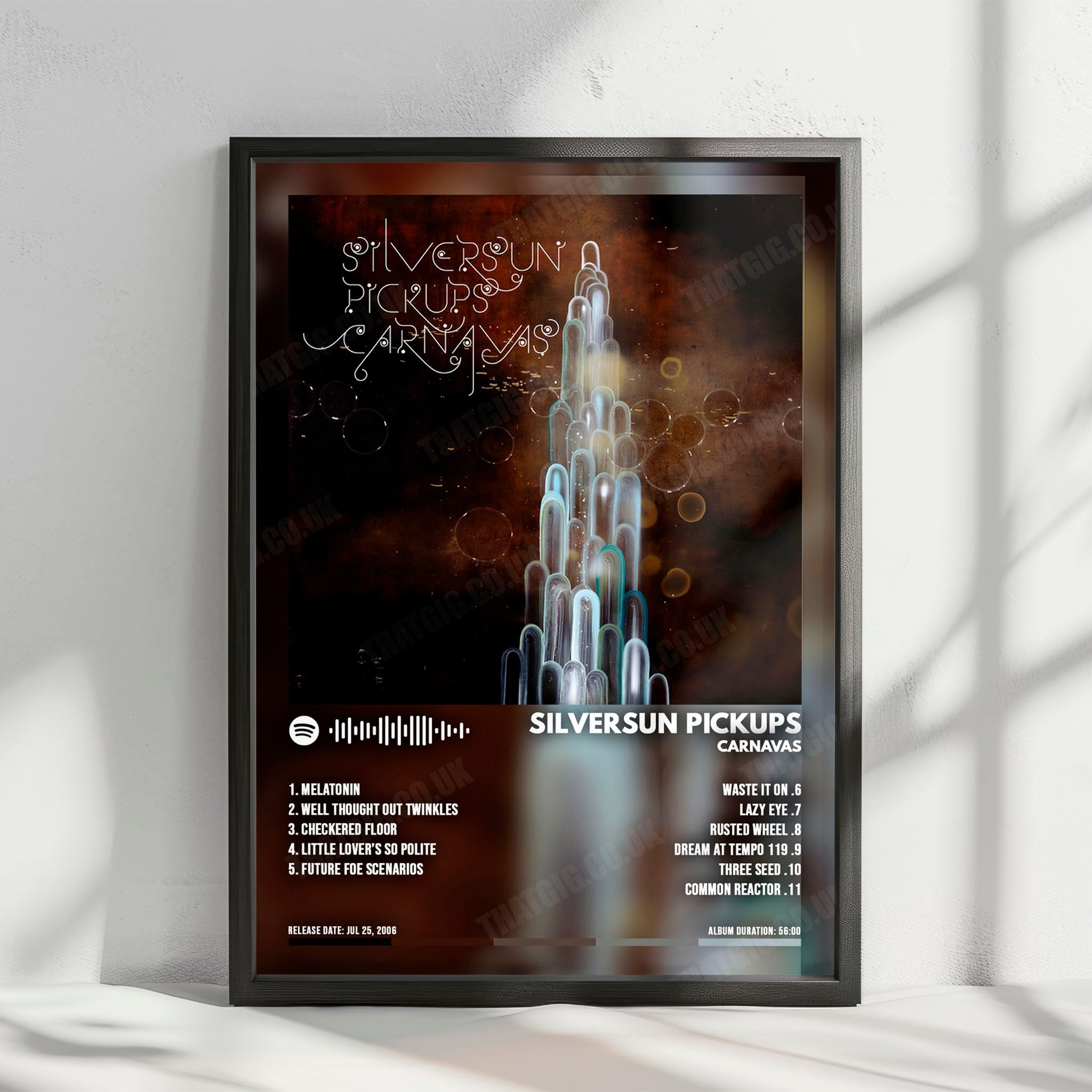 Silversun Pickups "Carnavas" Album Cover Poster - with Complete Tracklist