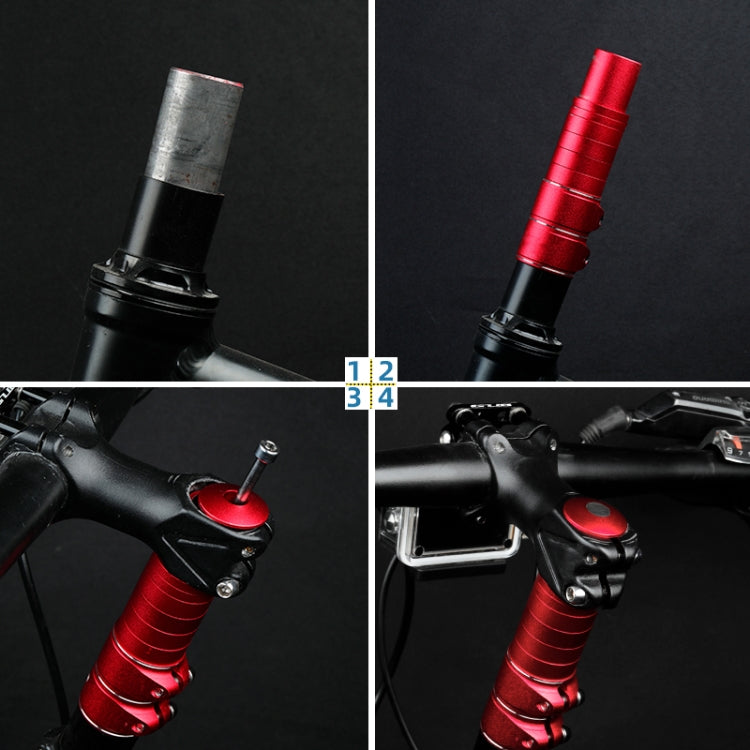 FMFXTR Mountain Bike Handlebar Aluminum Alloy Height Increaser, 8.5cm Black, 8.5cm Red, 8.5cm Blue, 11.4cm Black, 11.4cm Red, 11.4cm Blue, 14.4cm Red, 14.4cm Blue, 14.4cm Black, 17.5cm Black, 17.5cm