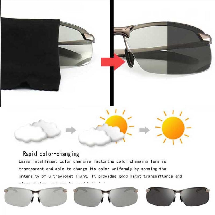 Photochromic Sunglasses Day and Driving Eyewear(Gun Metal)