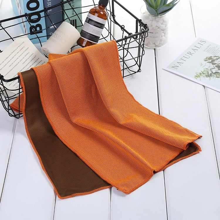 Absorbent Polyester Quick-drying Breathable Cold-skinned Fitness Sports Portable Towel, 30x100 Round Cask, 40x80 Rope Cup