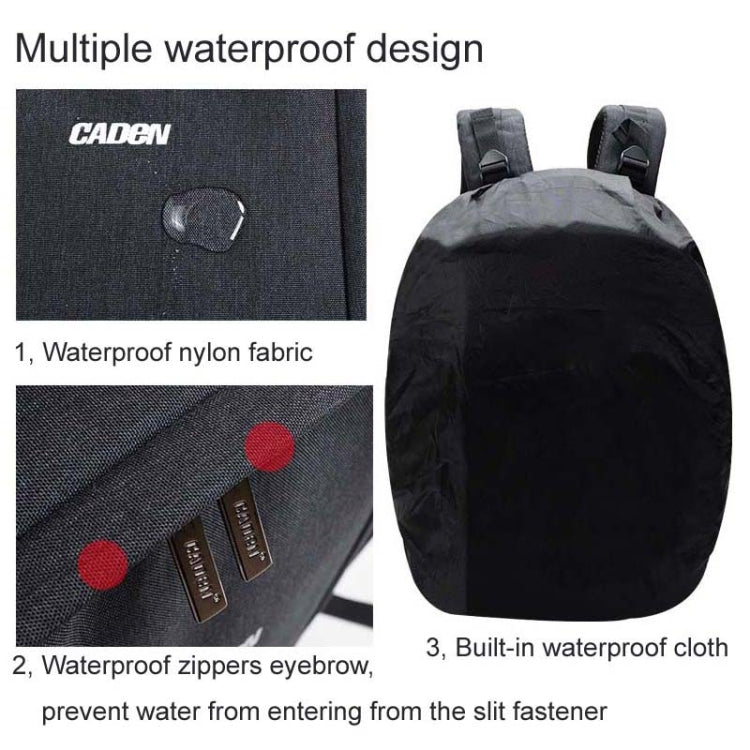 CADeN USB SLR Camera Bag Canon Nikon Professional Waterproof Portable Unisex Camera Bag