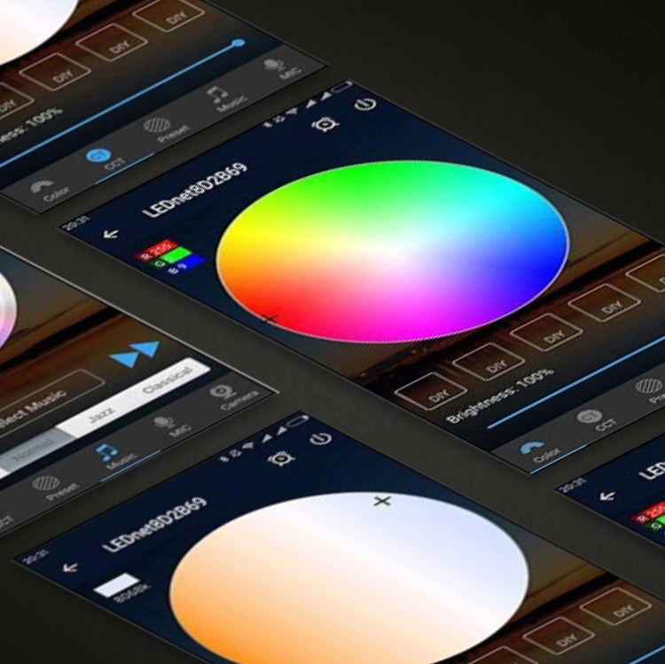 Bluetooth Suit Smart Music Sound Control Light Strip Waterproof 5050 RGB Colorful Atmosphere LED Light Strip With 24-Keys Remote Control, 30M 540 LEDs