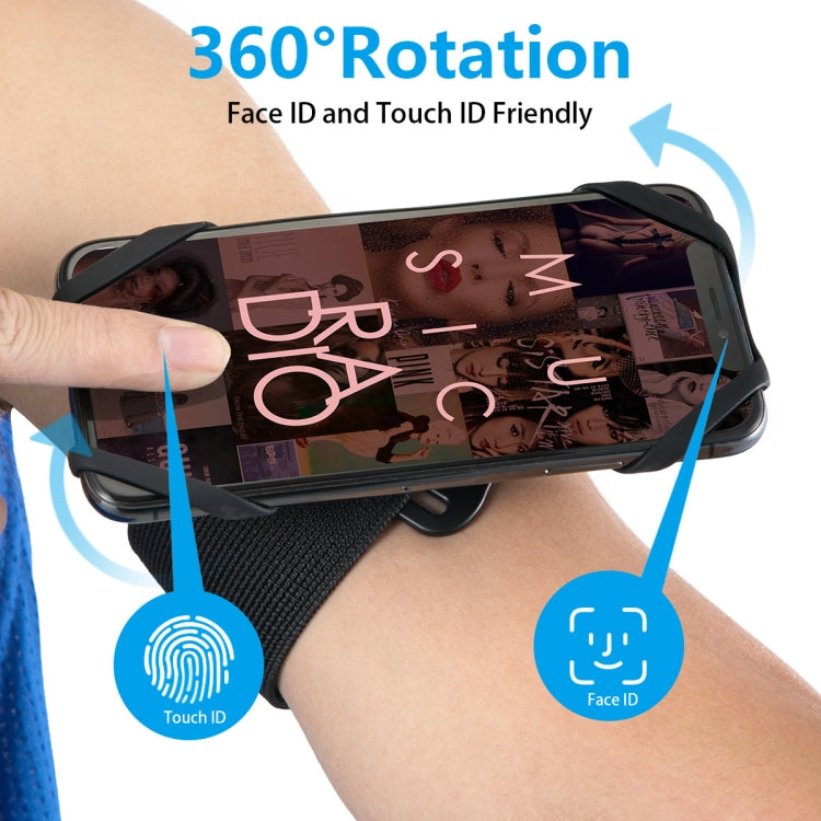 Detachable Rotating Arm Wristband Sports Mobile Phone Case Suitable For 4.5-7 Inch Mobile Phones