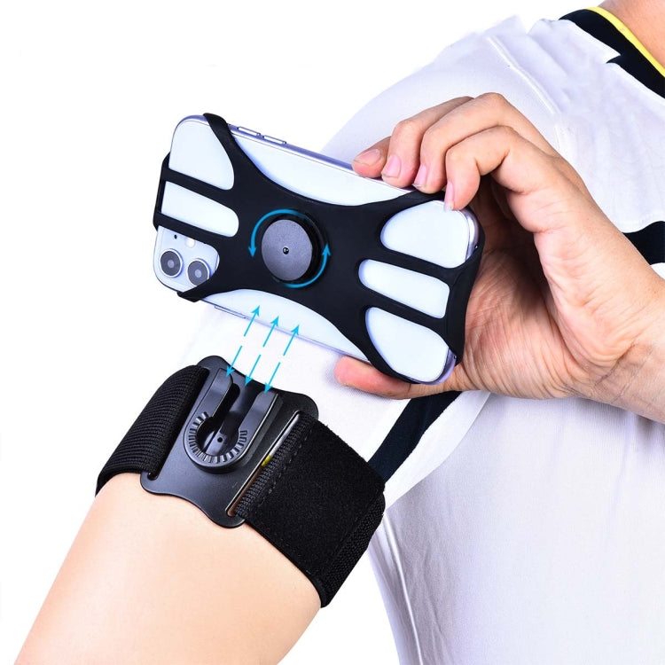 Detachable Rotating Arm Wristband Sports Mobile Phone Case Suitable For 4.5-7 Inch Mobile Phones