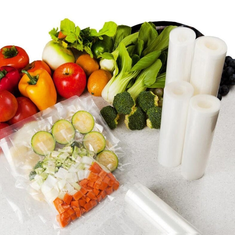 Food Vacuum Preservation Bag Grid Rice Packaging Vacuum Roll Bag, Size: 12x500cm