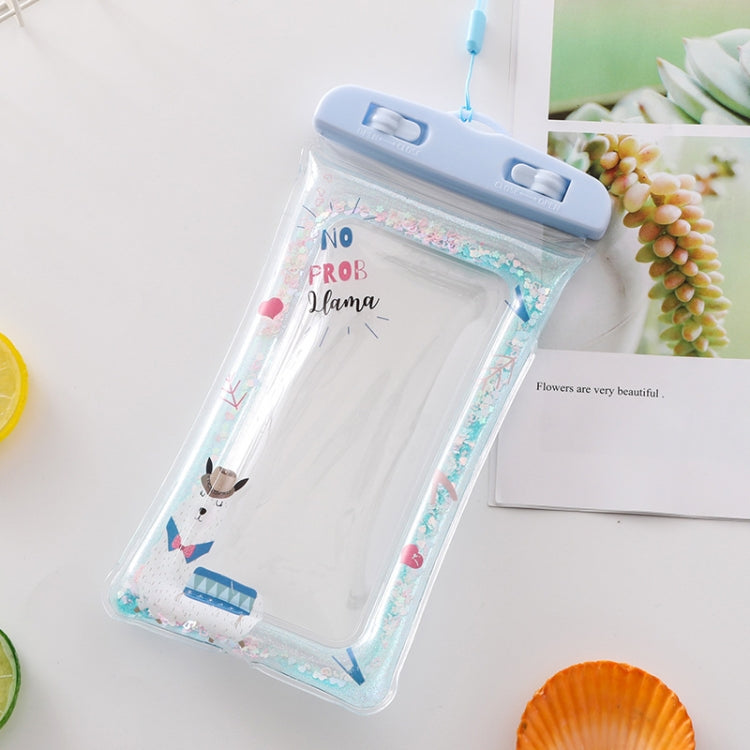 Cartoon Transparent Swimming Inflatable Air Bag Floating Mobile Phone Waterproof Bag, Random Color Delivery, There is a Mine at Home, Green Cactus 1, Green Cactus 2, Green Cactus 3, Alpaca 1, Alpaca 2