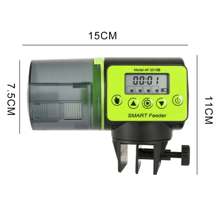 AquaBlue Fish Tank Intelligent Timing Automatic Feeder Aquarium Goldfish Feeder Large Capacity Fish Feeder,Model:, AF-2019A, AF-2019B English Version, AF-2019C Lithium Battery Charging, AF-2019B + Square Feeding Circle, AF-2019B + Round Feeding Circle