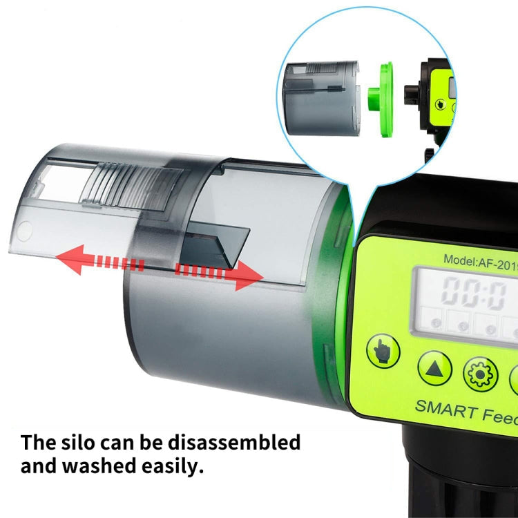 AquaBlue Fish Tank Intelligent Timing Automatic Feeder Aquarium Goldfish Feeder Large Capacity Fish Feeder,Model:, AF-2019A, AF-2019B English Version, AF-2019C Lithium Battery Charging, AF-2019B + Square Feeding Circle, AF-2019B + Round Feeding Circle