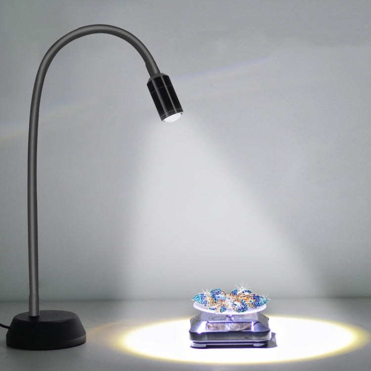 LED Jewelry Photo Spotlights Table Lamps Take Wenwan Diamond Jadeite Jade Live Lights Fill Light Spotlight Can Be Adjusted,Style: Single Head Basic Version