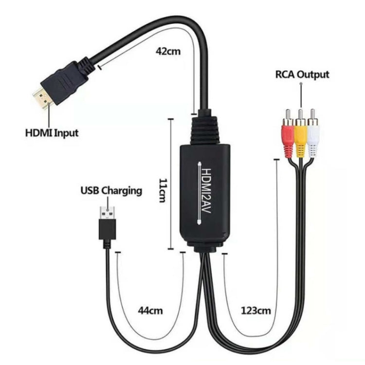RL-HTAL1 HDMI to AV Converter Specification: Female to Male Split