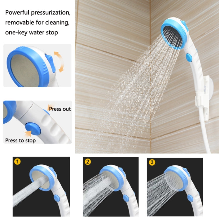 LLT-ES01 Electric Pet Shower Outdoor Camping Bath Device, Style:, Standard (Orange White), Standard (Sky Blue), Standard (Pink), High Match (Orange White), High Match (Sky Blue), High Match (Pink)