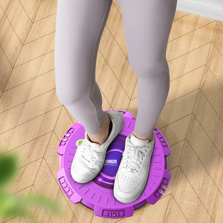 KINGZE Home Waist Twist Board Fitness Equipment Sports Abdomen Revolving Twisting Machine, Purple, Fresh Green, Purple + Pull Rope, Fresh Green + Pull Rope