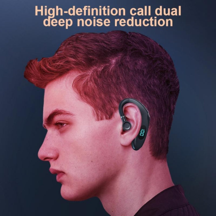 Q20 Bluetooth 5.2 Business Digital Display Sports Earhook Stereo Earphone, Q20 Green, Q20 Pink, Q20 Yellow, Q20 Blue, Q20 Black, Q20 White