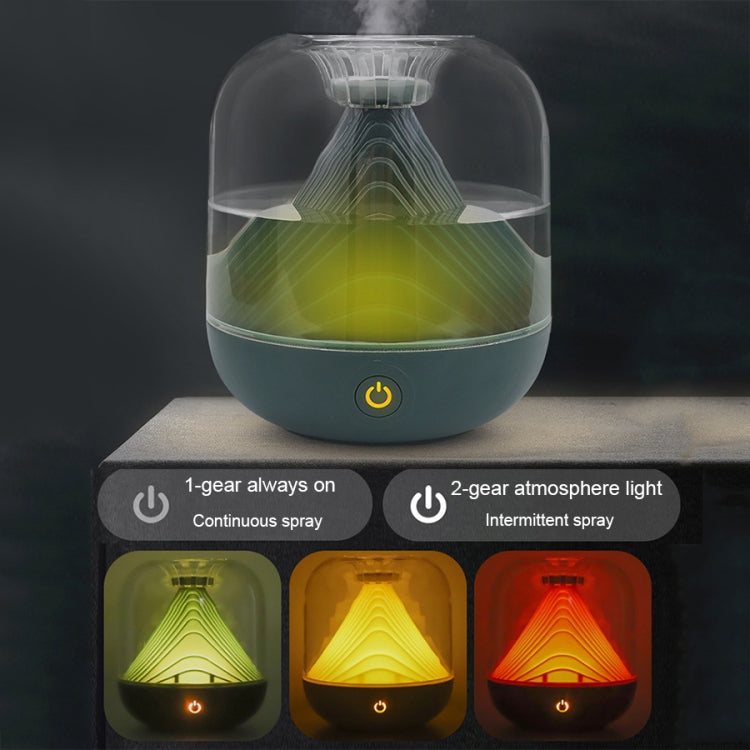 FX-039 USB Charging Ambient Light Humidifier Mountain Mini Wireless Humidifier(Wine Red)