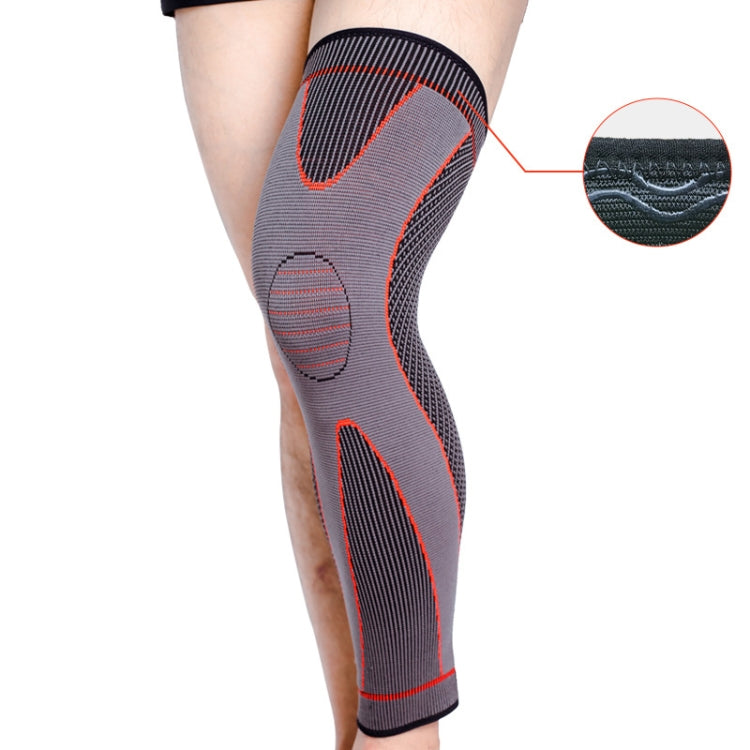 Nylon Knitted Riding Sports Extended Knee Pads, XL